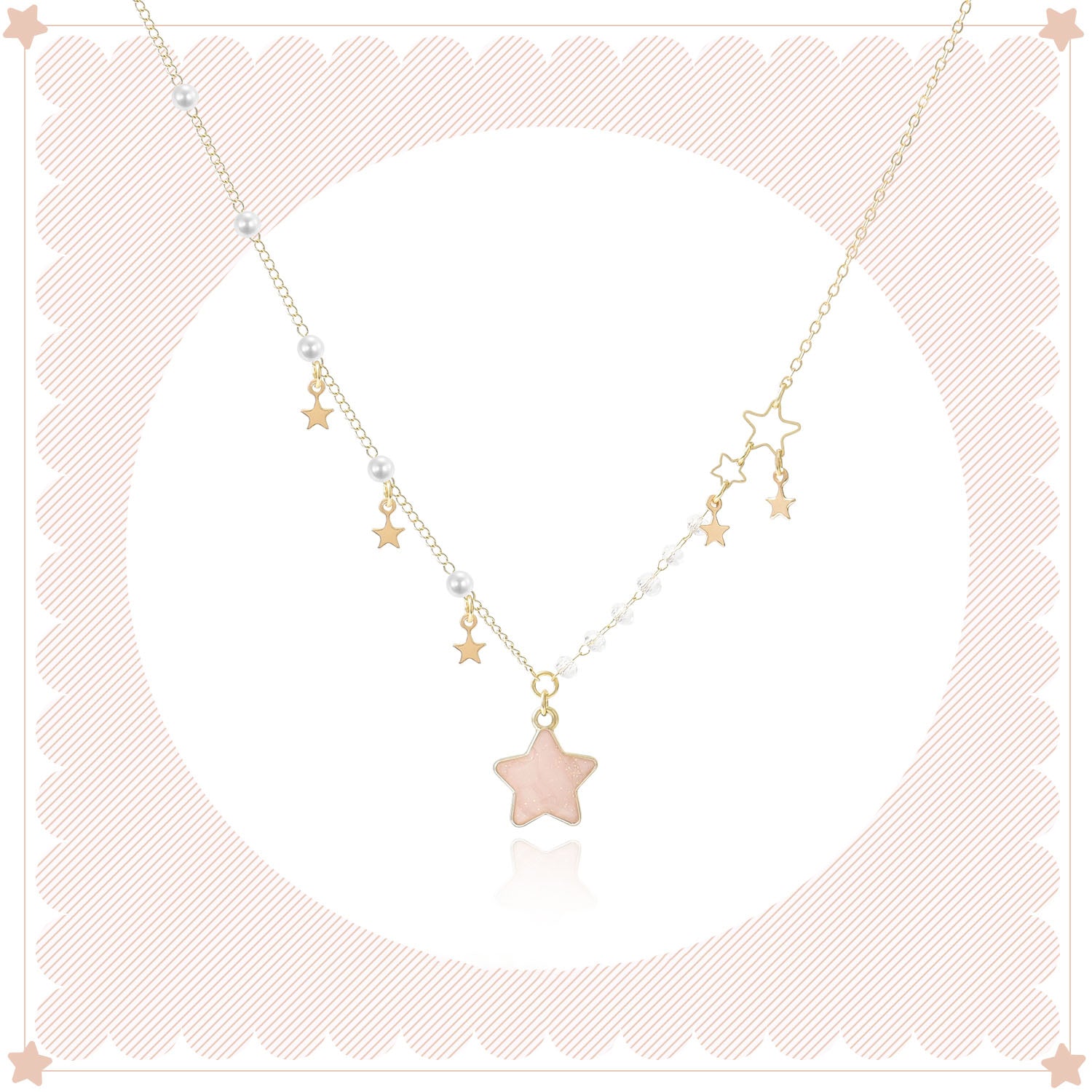 Pink Star Necklace
